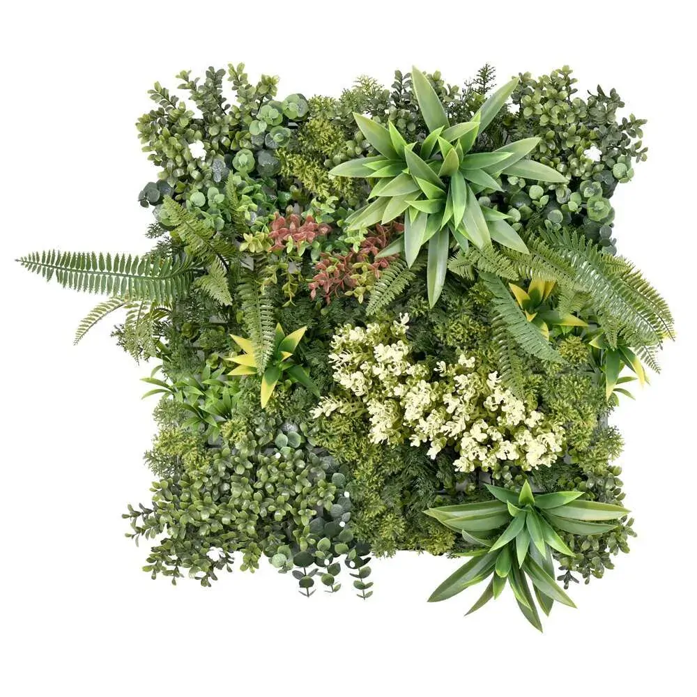 12 Artificial Plant Wall Grass Panels Vertical Garden Foliage Tile Fence 50X50 CM 12 Artificial Plant Wall Grass Panels Vertical Garden Foliage Tile Fence 50X50 CM