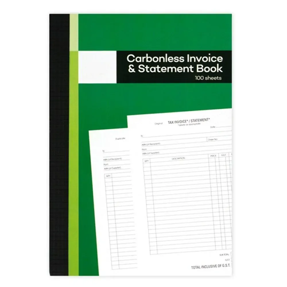 12 x 100 Pages Carbonless Invoice Book and Statement 12 x 100 Pages Carbonless Invoice Book and Statement