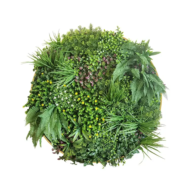 Artificial Green Wall Plant Garden Flower Panel Disc Art 100cm Grassy UV Resistant-Wonderland Artificial Green Wall Plant Garden Flower Panel Disc Art 100cm Grassy UV Resistant-Wonderland