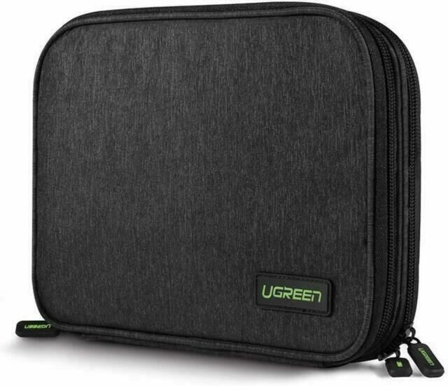 UGREEN 50147 Double Layer Electronic Accessories Organiser Travel Bag UGREEN 50147 Double Layer Electronic Accessories Organiser Travel Bag