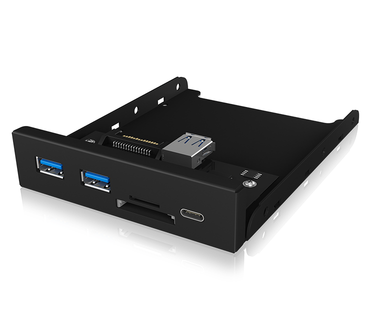 ICY BOX IB-HUB1417-i3 Frontpanel with USB 3.0 Type-C and Type-A hub with card reader ICY BOX IB-HUB1417-i3 Frontpanel with USB 3.0 Type-C and Type-A hub with card reader