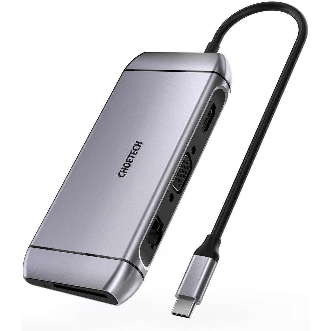CHOETECH HUB-M15 USB-C 9-in-1 Multifunction Adapter CHOETECH HUB-M15 USB-C 9-in-1 Multifunction Adapter