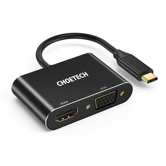 Choetech HUB-M17 USB-C TO HDMI VGA ADAPTER Choetech HUB-M17 USB-C TO HDMI VGA ADAPTER
