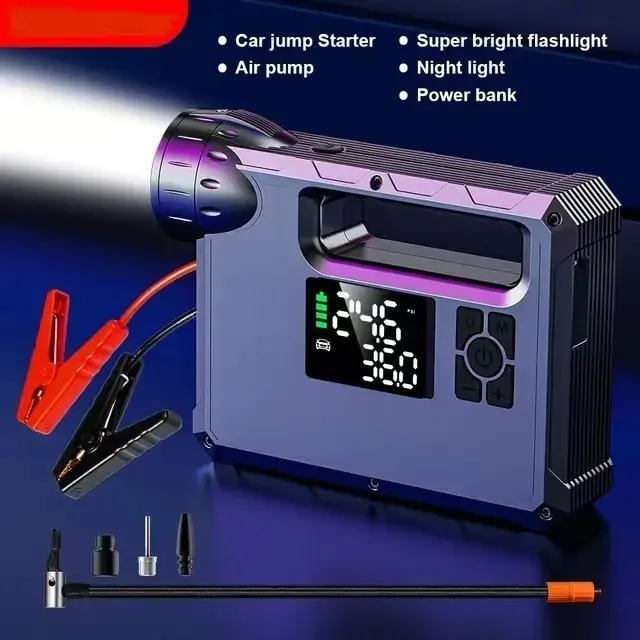 CHOETECH TC0017 4-in-1 10000mAh Car Jump Starter + Power Bank + Air Pump + LED Flashlight CHOETECH TC0017 4-in-1 10000mAh Car Jump Starter + Power Bank + Air Pump + LED Flashlight