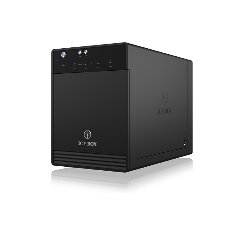 ICY BOX SINGLE enclosure for 4x HDD/SSD with USB 3.1 (Gen 2) Type-C interface and fan ICY BOX SINGLE enclosure for 4x HDD/SSD with USB 3.1 (Gen 2) Type-C interface and fan