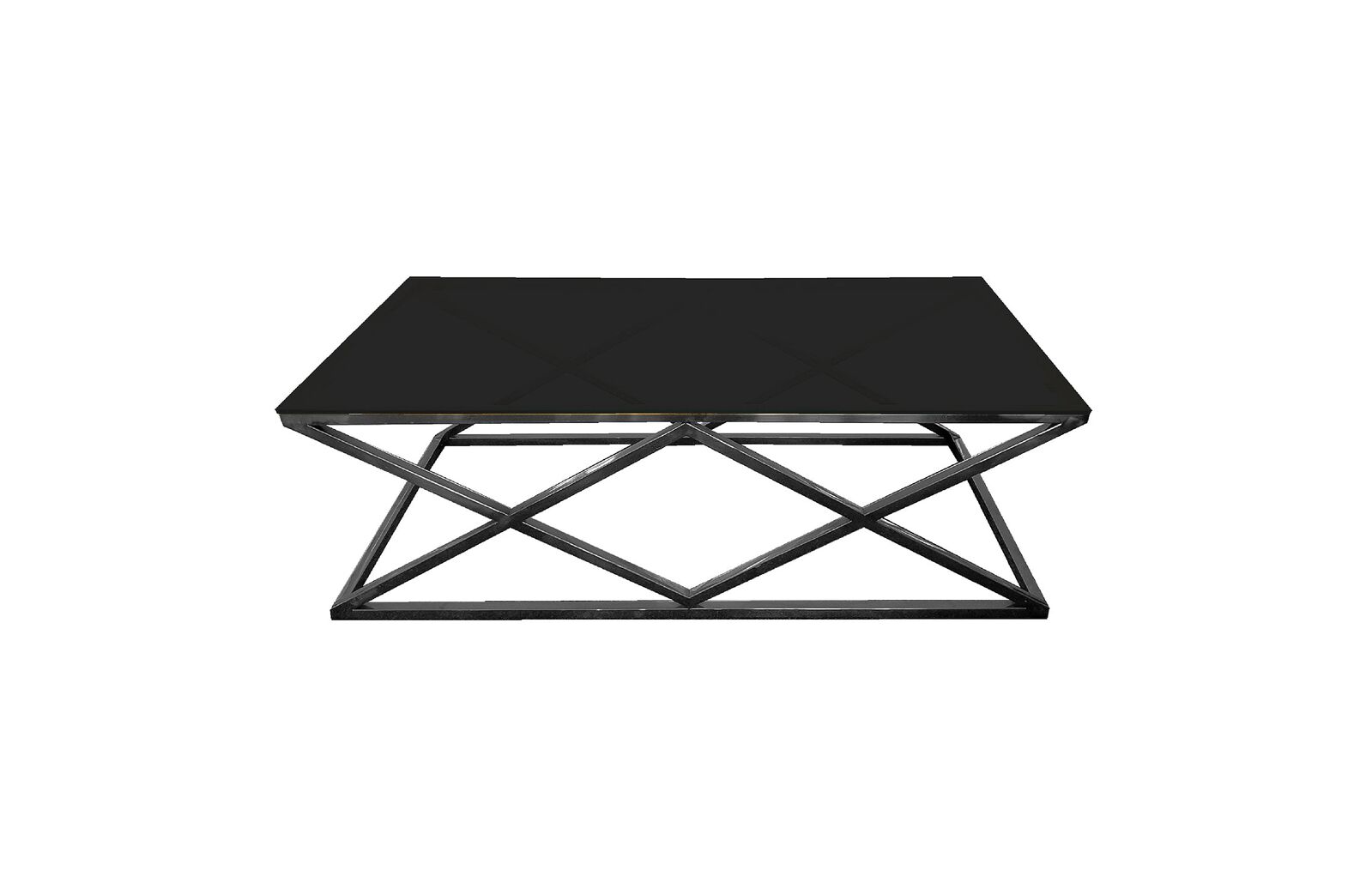 Alsea Coffee Table Black Base - Black Glass Alsea Coffee Table Black Base - Black Glass