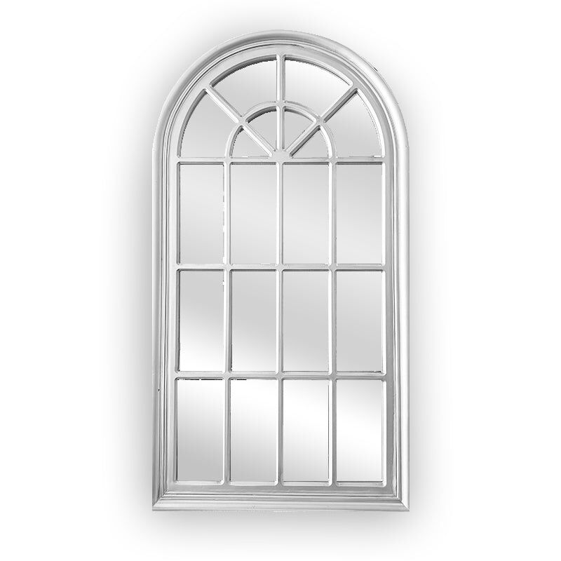 Window Style Mirror - White Arch 70 CM x 130 CM Window Style Mirror - White Arch 70 CM x 130 CM