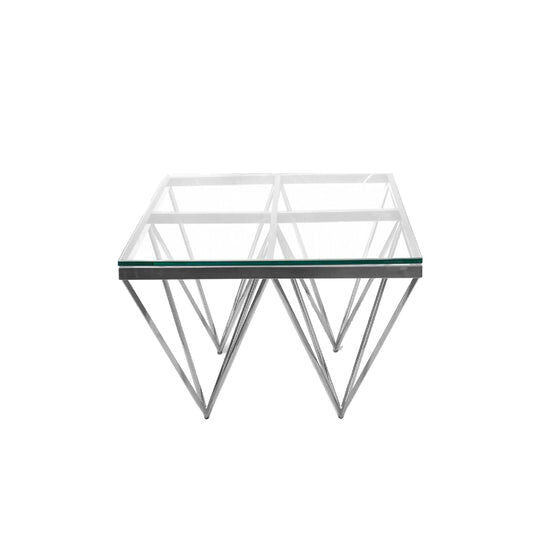 Thornaby Pinnacle Silver Side Table Thornaby Pinnacle Silver Side Table