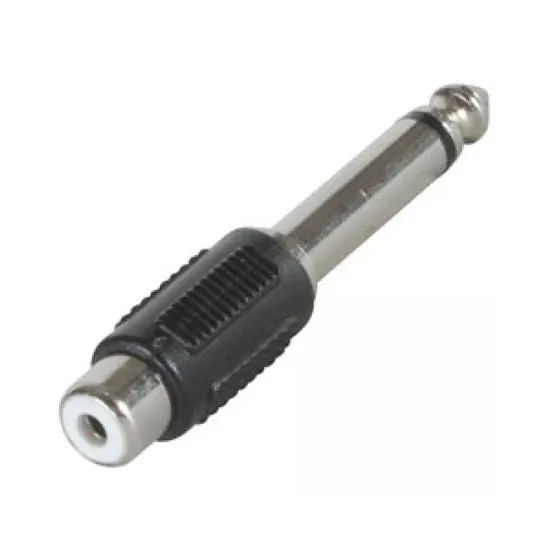6.35mm Male to RCA Female Mono Audio Adapter Jack Connectors Nickel Plating 6.35mm Male to RCA Female Mono Audio Adapter Jack Connectors Nickel Plating