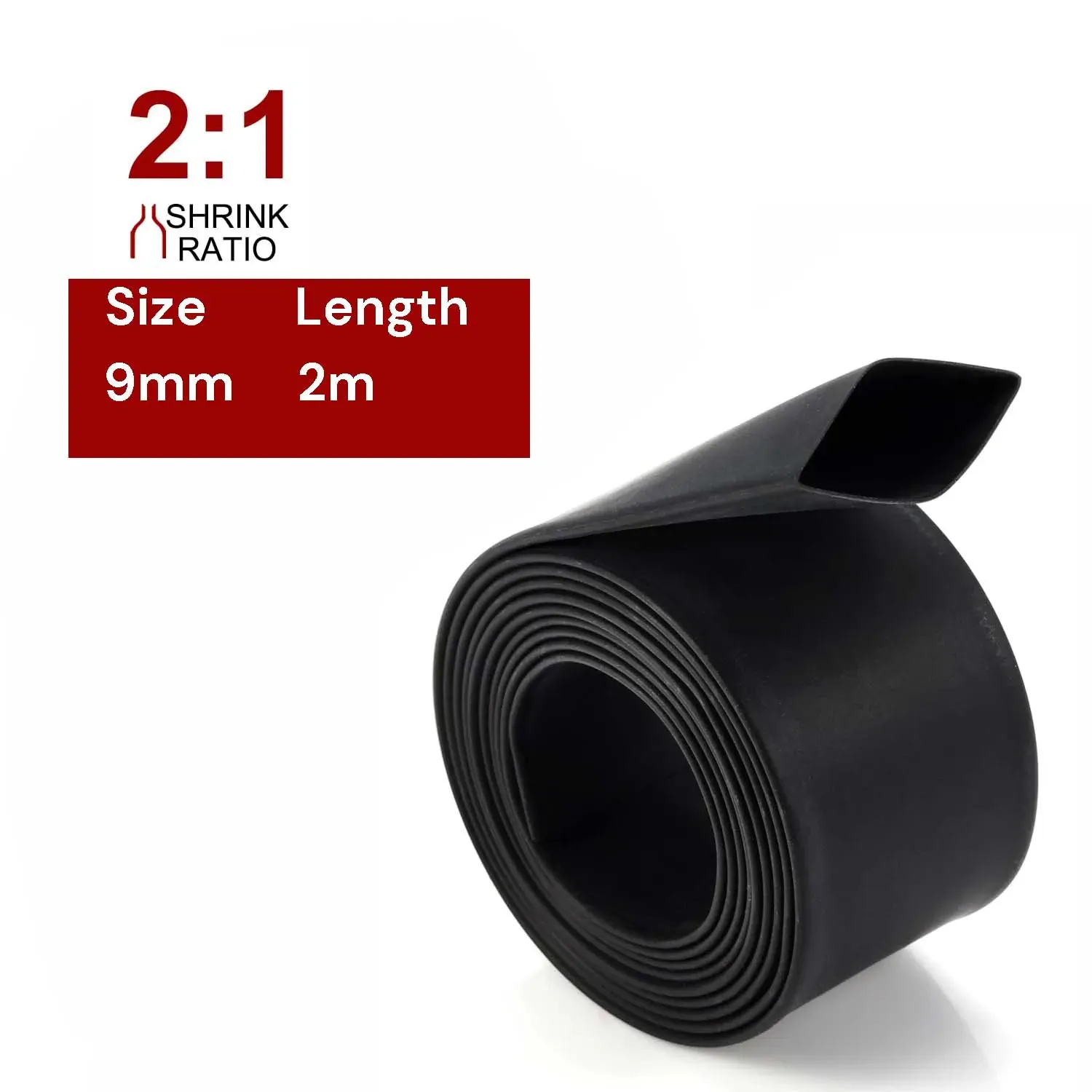 2m Polyolefin Shrink Tube 11/32" (9mm) 2:1 Ratio Heat Shrink Tubing Sleeving Wrap Shrinking 2m Polyolefin Shrink Tube 11/32" (9mm) 2:1 Ratio Heat Shrink Tubing Sleeving Wrap Shrinking