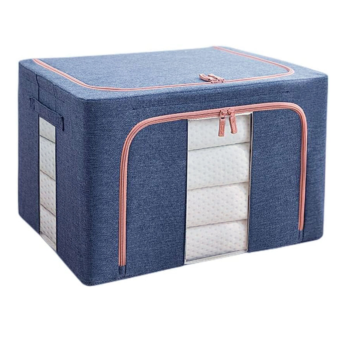 66L Cloth Storage Box Closet Organizer Storage Bags Clothes Storage Bags Wardrobe Organizer Idea Grey Blue 66L Cloth Storage Box Closet Organizer Storage Bags Clothes Storage Bags Wardrobe Organizer Idea Grey Blue