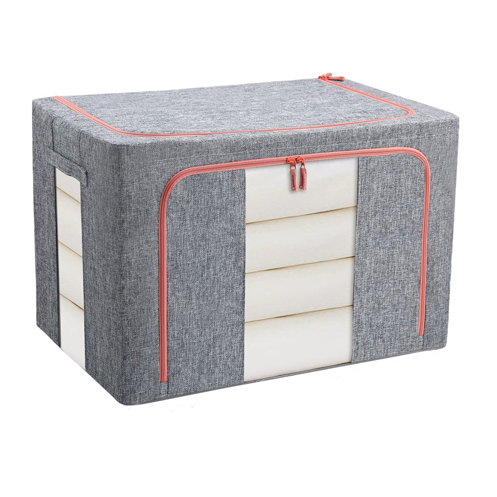 66L Cloth Storage Box Closet Organizer Storage Bags Clothes Storage Bags Wardrobe Organizer Idea Grey 66L Cloth Storage Box Closet Organizer Storage Bags Clothes Storage Bags Wardrobe Organizer Idea Grey