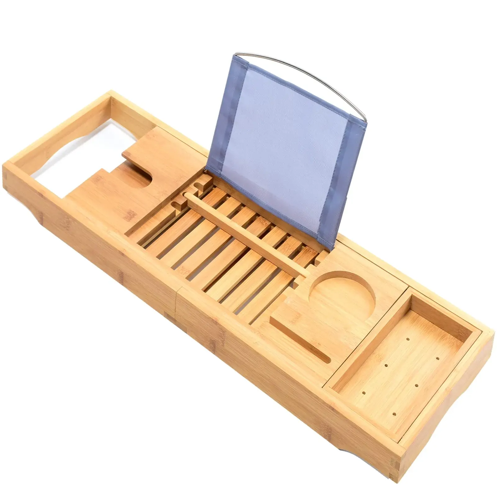 Bamboo Bathtub Bath tub Tray Table Caddy Tray Cellphone,Book,Tray Wineglass Holder Bamboo Bathtub Bath tub Tray Table Caddy Tray Cellphone,Book,Tray Wineglass Holder