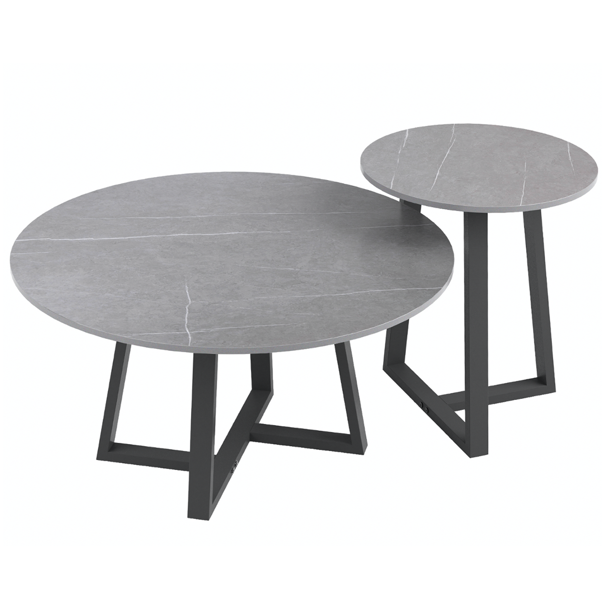 Broadway Two Tier Stone Coffee Table Set Broadway Two Tier Stone Coffee Table Set