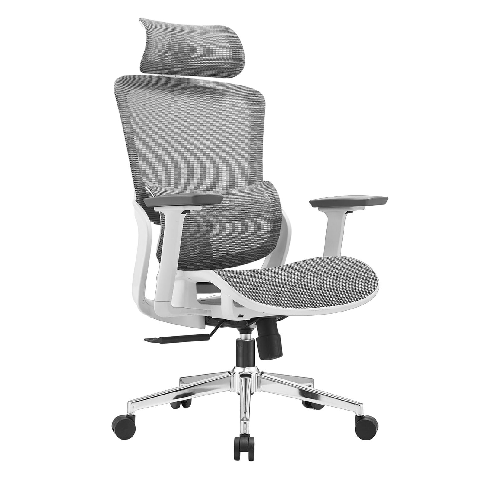 Elena High Back Full Mesh Ergonomic Office Chair In Grey Elena High Back Full Mesh Ergonomic Office Chair In Grey