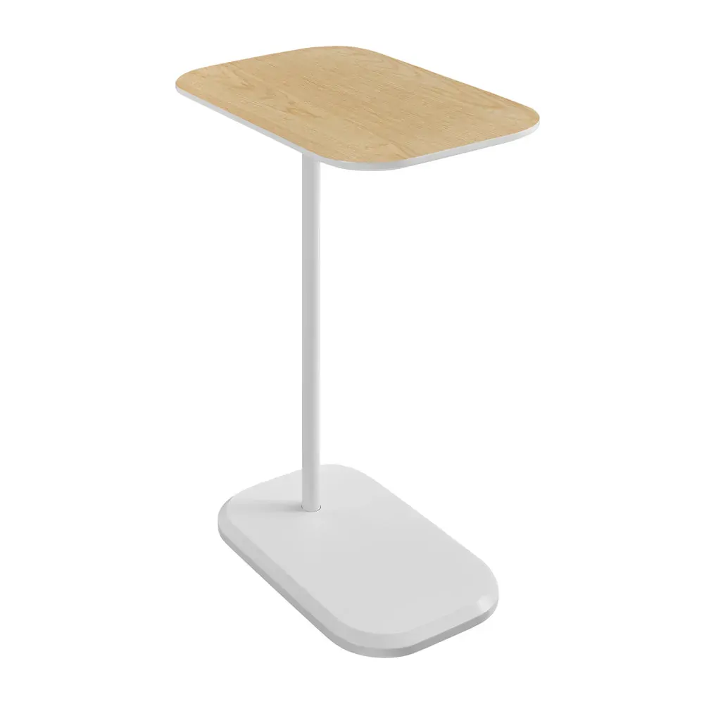 Hawthorn DEANNA Side Table in White and Light Oak Hawthorn DEANNA Side Table in White and Light Oak