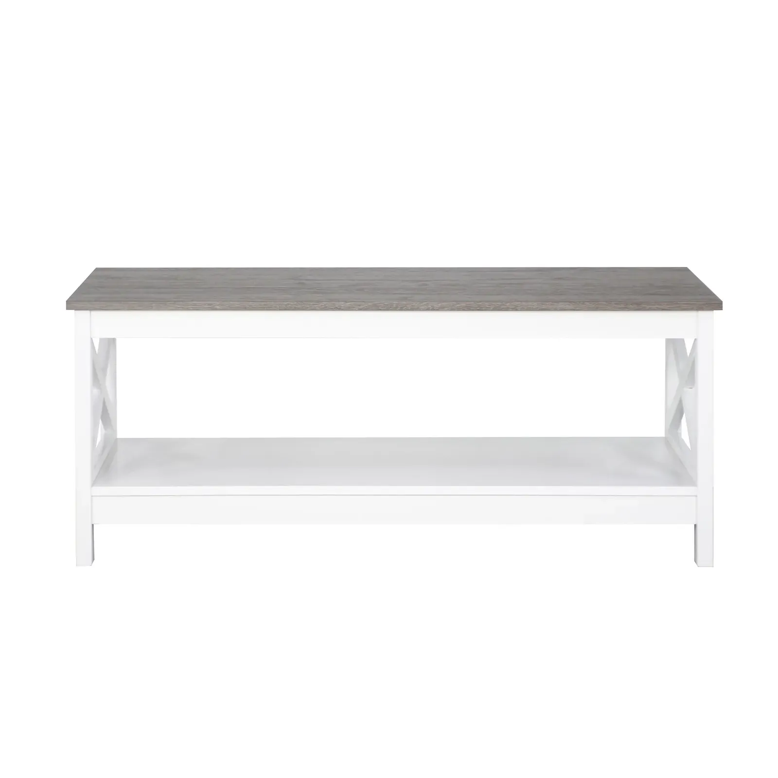 Coastal Coffee Table in White and Grey Coastal Coffee Table in White and Grey