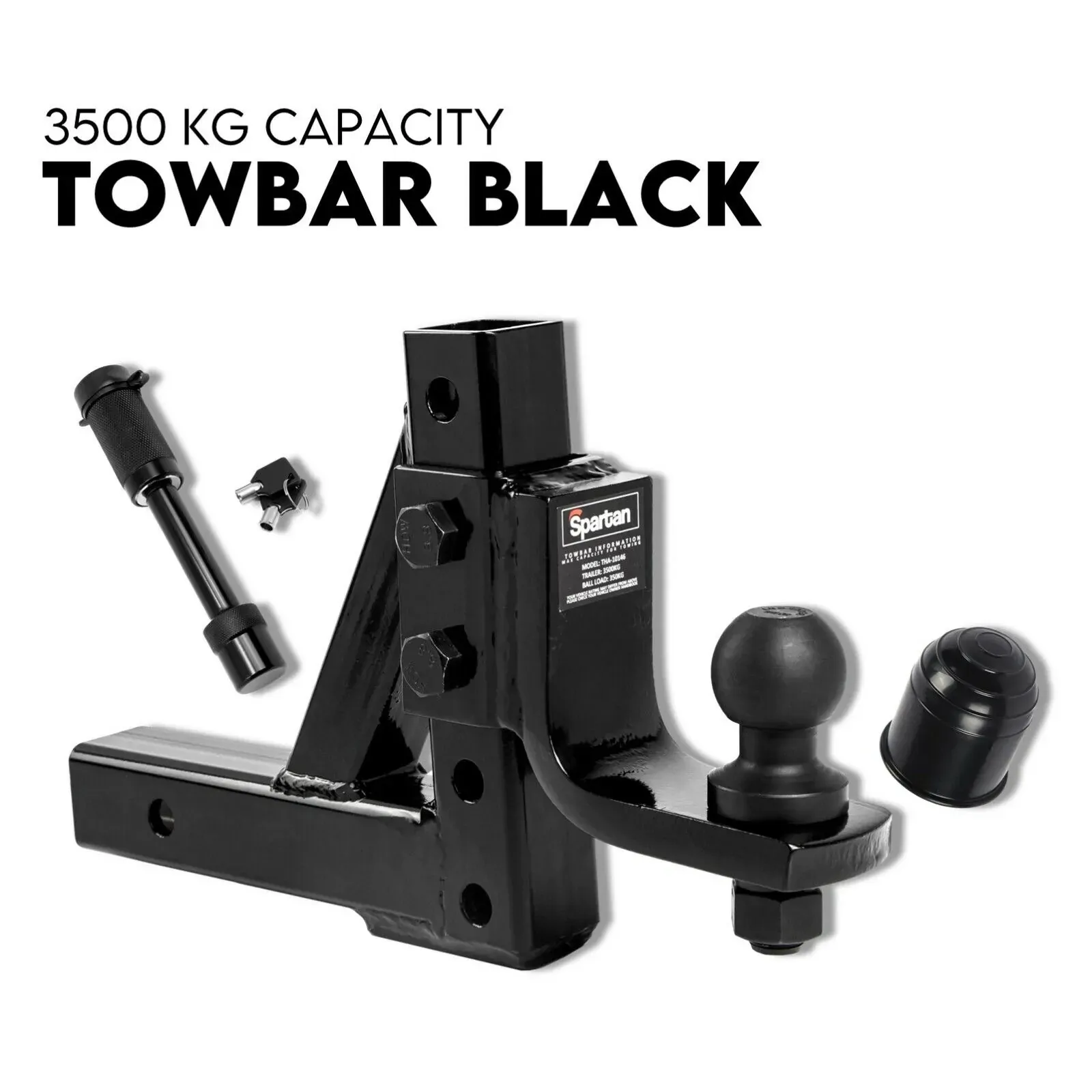 Adjustable Drop Towbar Tow Bar Ball Mount Tongue Hitch Trailer Car 3500KG Adjustable Drop Towbar Tow Bar Ball Mount Tongue Hitch Trailer Car 3500KG
