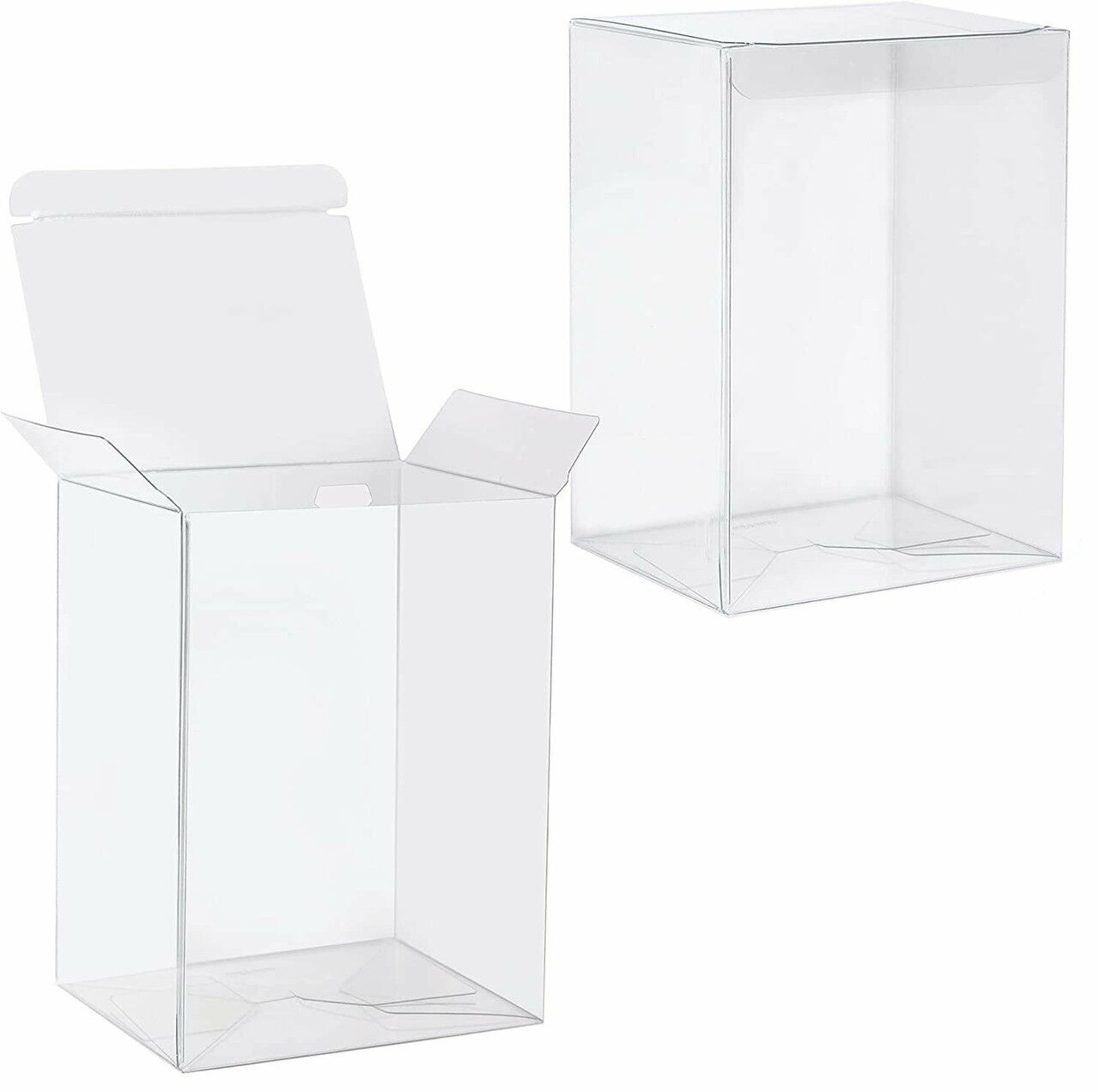 100 Pack of Large Plastic 22x14.5cm Rectangle Cube Box - Exhibition Gift Product Showcase Clear Plastic Shop Display Storage Packaging Box 100 Pack of Large Plastic 22x14.5cm Rectangle Cube Box - Exhibition Gift Product Showcase Clear Plastic Shop Display Storage Packaging Box