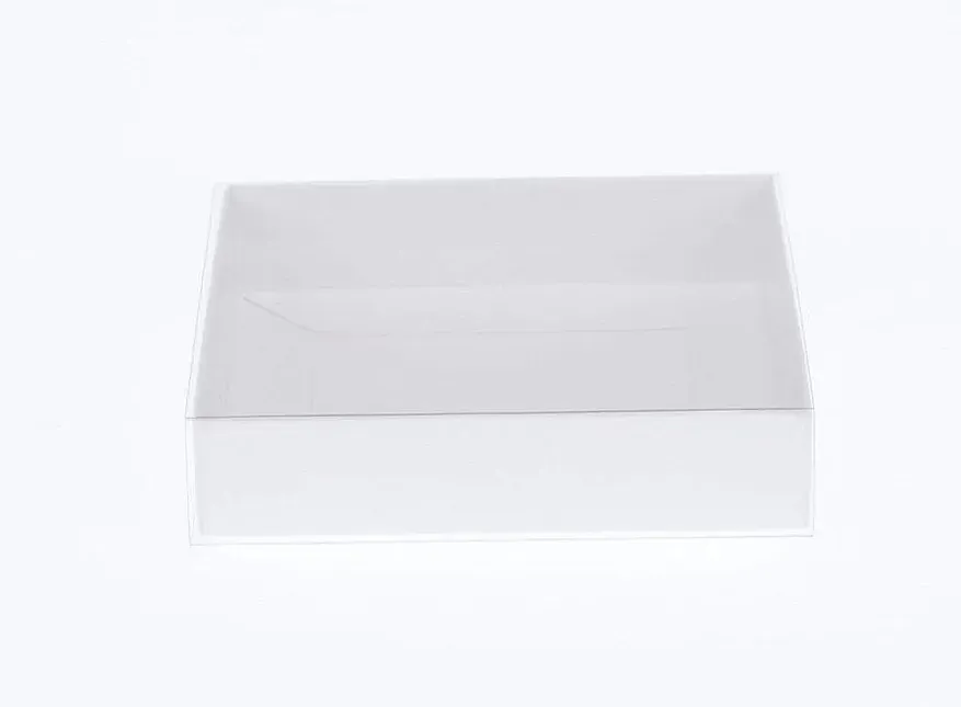 10 Pack of 8cm Square Wedding Invitation Coaster Favor Function product Presentation Cookie Biscuit Patisserie Gift Box - 2cm deep - White Card with C 10 Pack of 8cm Square Wedding Invitation Coaster Favor Function product Presentation Cookie Biscuit Patisserie Gift Box - 2cm deep - White Card with C