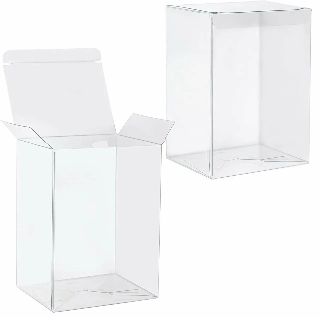 50 Pack of Large Plastic 22x14.5cm Rectangle Cube Box - Exhibition Gift Product Showcase Clear Plastic Shop Display Storage Packaging Box 50 Pack of Large Plastic 22x14.5cm Rectangle Cube Box - Exhibition Gift Product Showcase Clear Plastic Shop Display Storage Packaging Box