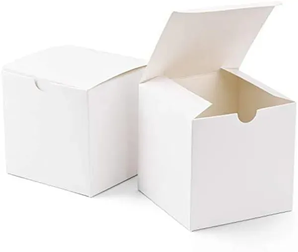 50 Pack of White 5cm Square Cube Card Gift Box - Folding Packaging Small rectangle/square Boxes for Wedding Jewelry Gift Party Favor Model Candy Choco 50 Pack of White 5cm Square Cube Card Gift Box - Folding Packaging Small rectangle/square Boxes for Wedding Jewelry Gift Party Favor Model Candy Choco