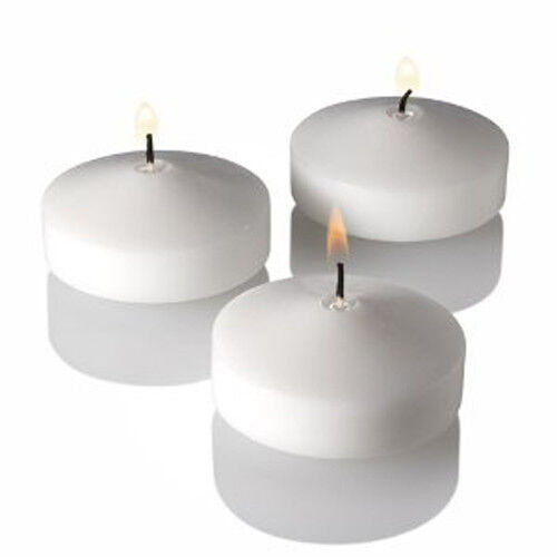 50 Pack of 4 Hour White Floating Candles - 4cm diameter - wedding party decoration 50 Pack of 4 Hour White Floating Candles - 4cm diameter - wedding party decoration
