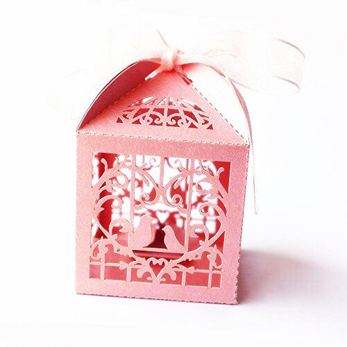 100 Piece Pack - Pink Dove Bird Heart Baby Birth naming Ceremony Bomboniere Favor Lolly Gift Card Box 100 Piece Pack - Pink Dove Bird Heart Baby Birth naming Ceremony Bomboniere Favor Lolly Gift Card Box