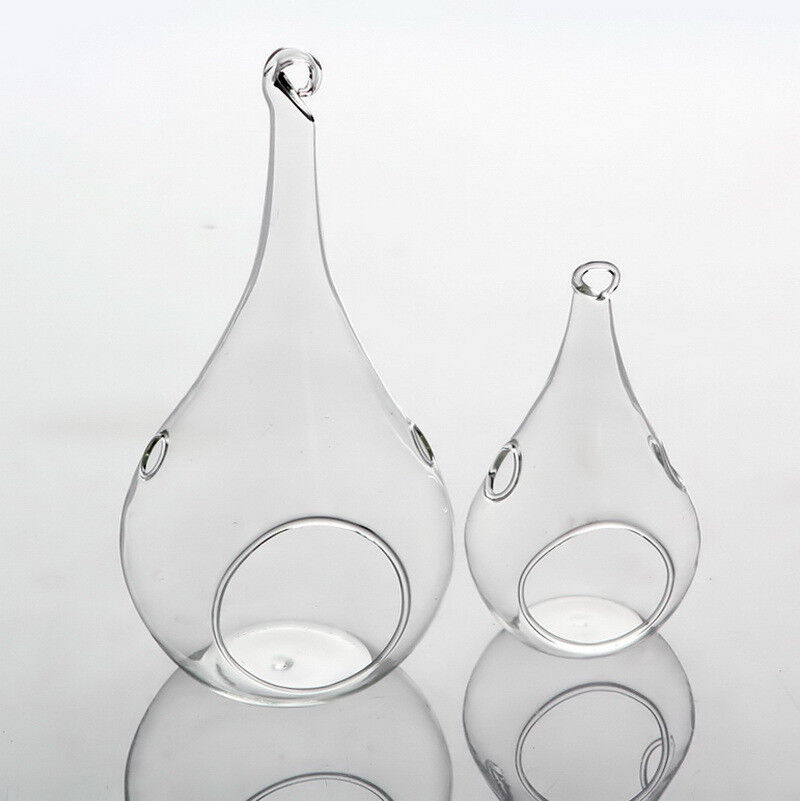 10 Pack of Hanging Clear Glass Tealight Candle Holder Tear Drop Pear Hour Glass Shape - 20cm High Terrarium Plant Mini Garden Holder Decoration Craft 10 Pack of Hanging Clear Glass Tealight Candle Holder Tear Drop Pear Hour Glass Shape - 20cm High Terrarium Plant Mini Garden Holder Decoration Craft