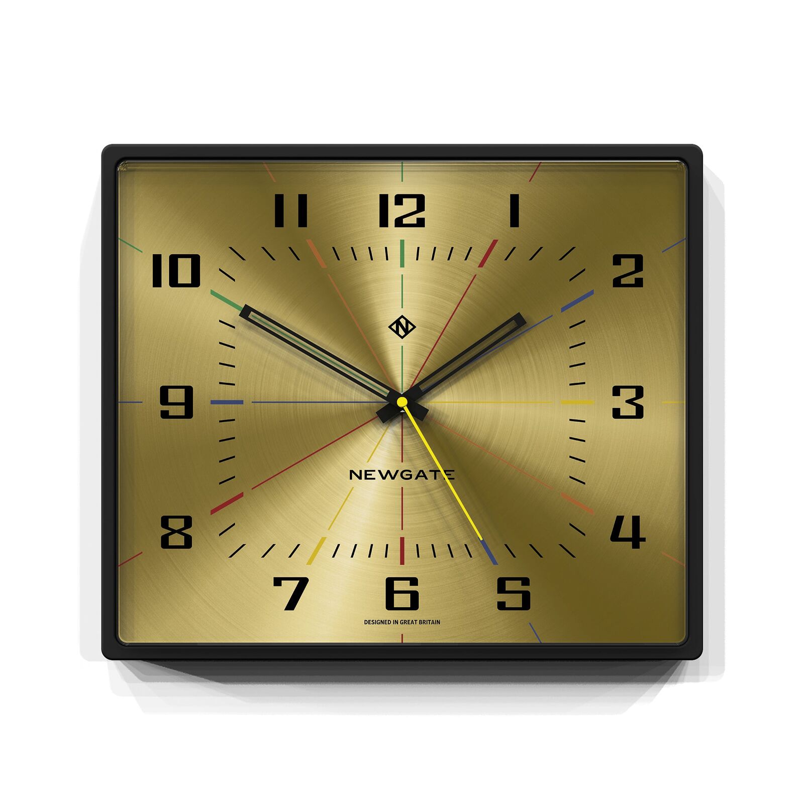 Newgate Box Office Wall Clock Brass Newgate Box Office Wall Clock Brass