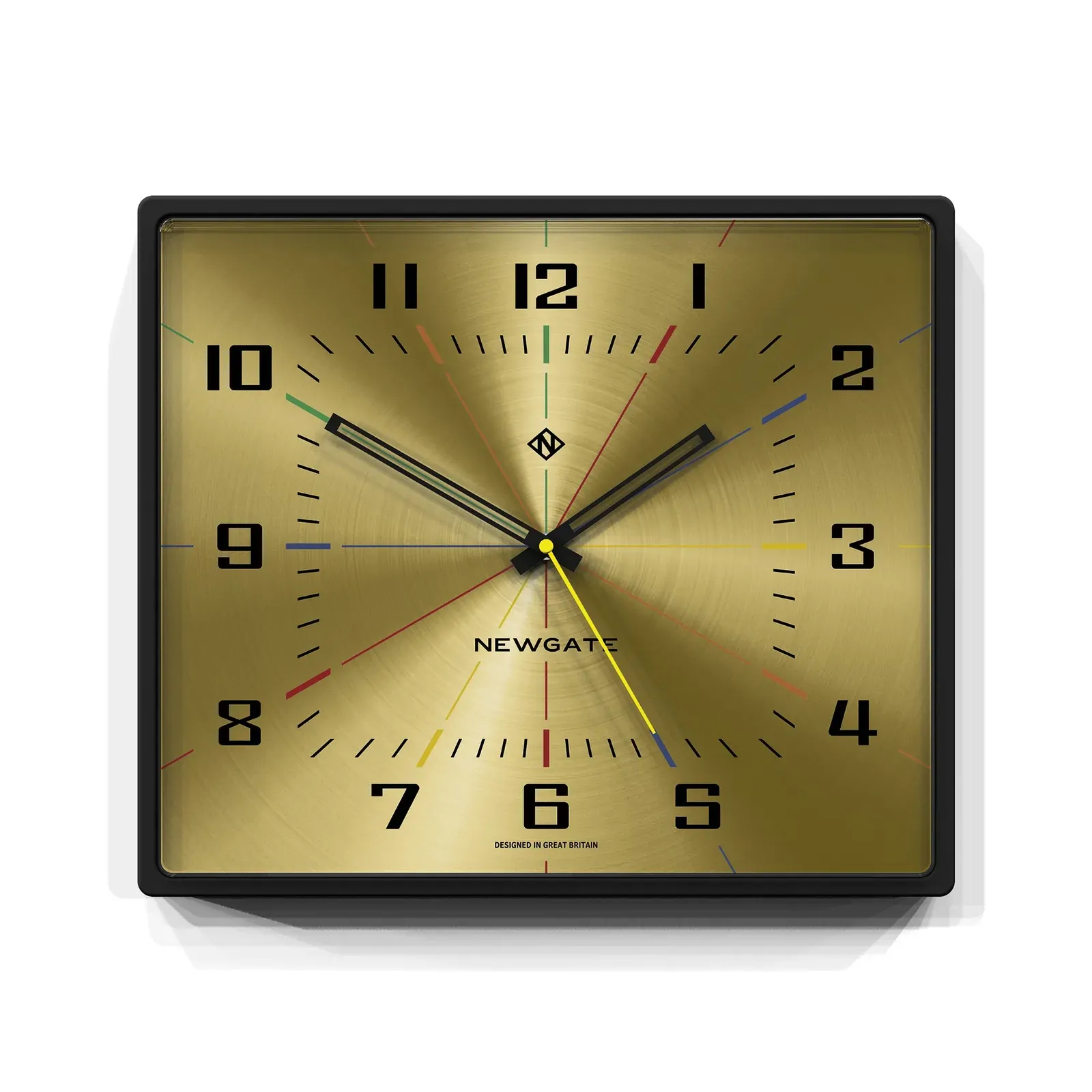 Newgate Box Office Wall Clock Brass Newgate Box Office Wall Clock Brass