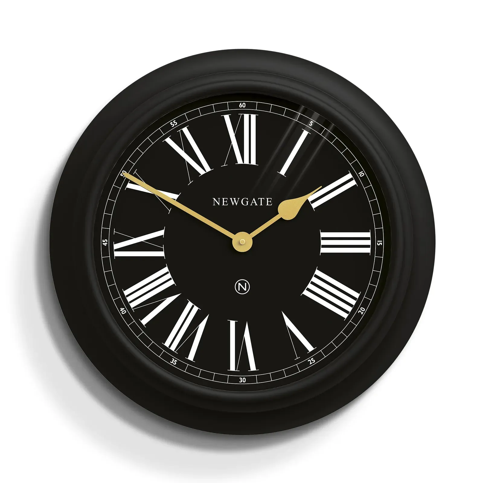 Newgate Chocolate Shop Wall Clock Silicone Cave Black Newgate Chocolate Shop Wall Clock Silicone Cave Black