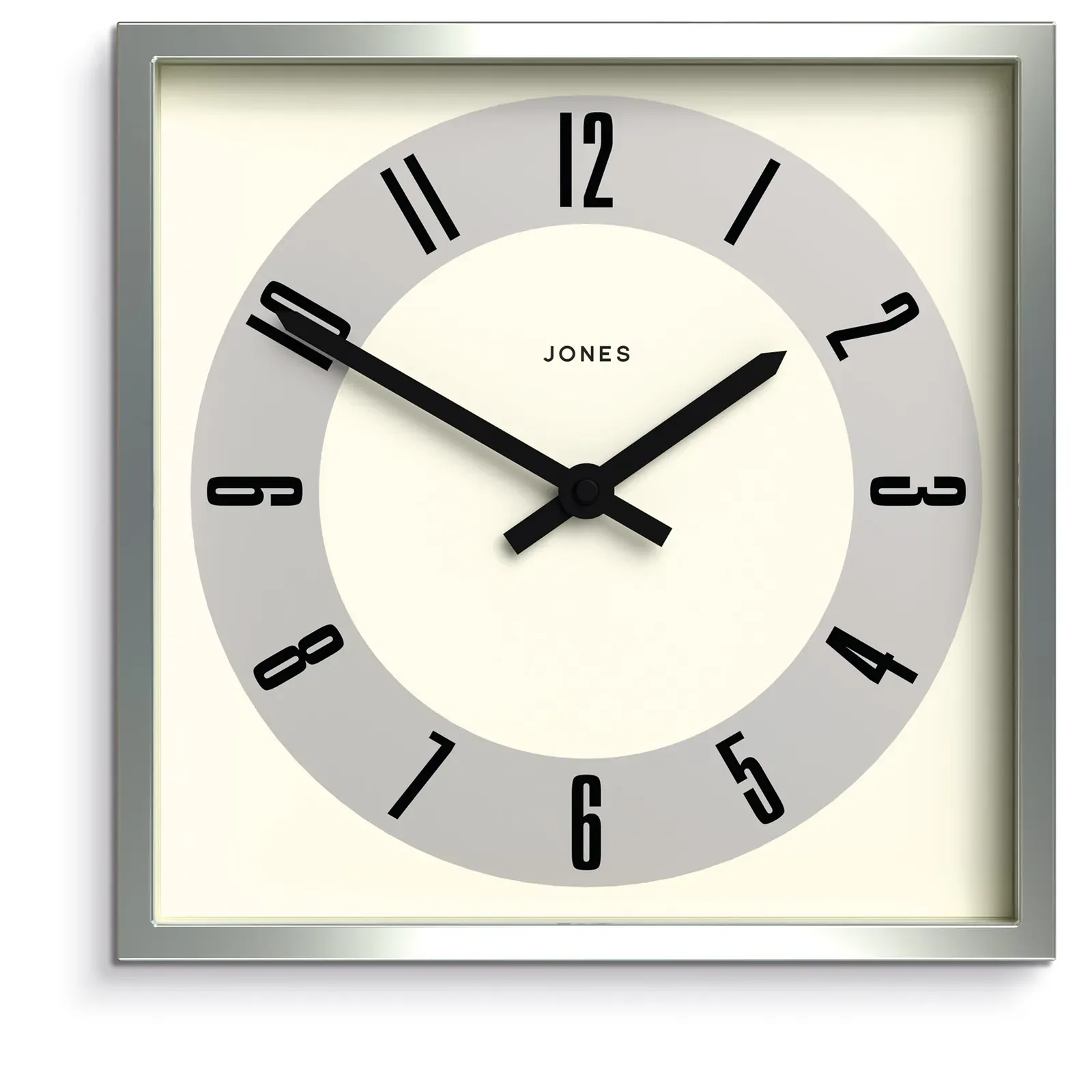 Newgate Jones Box Wall Clock Silver Newgate Jones Box Wall Clock Silver