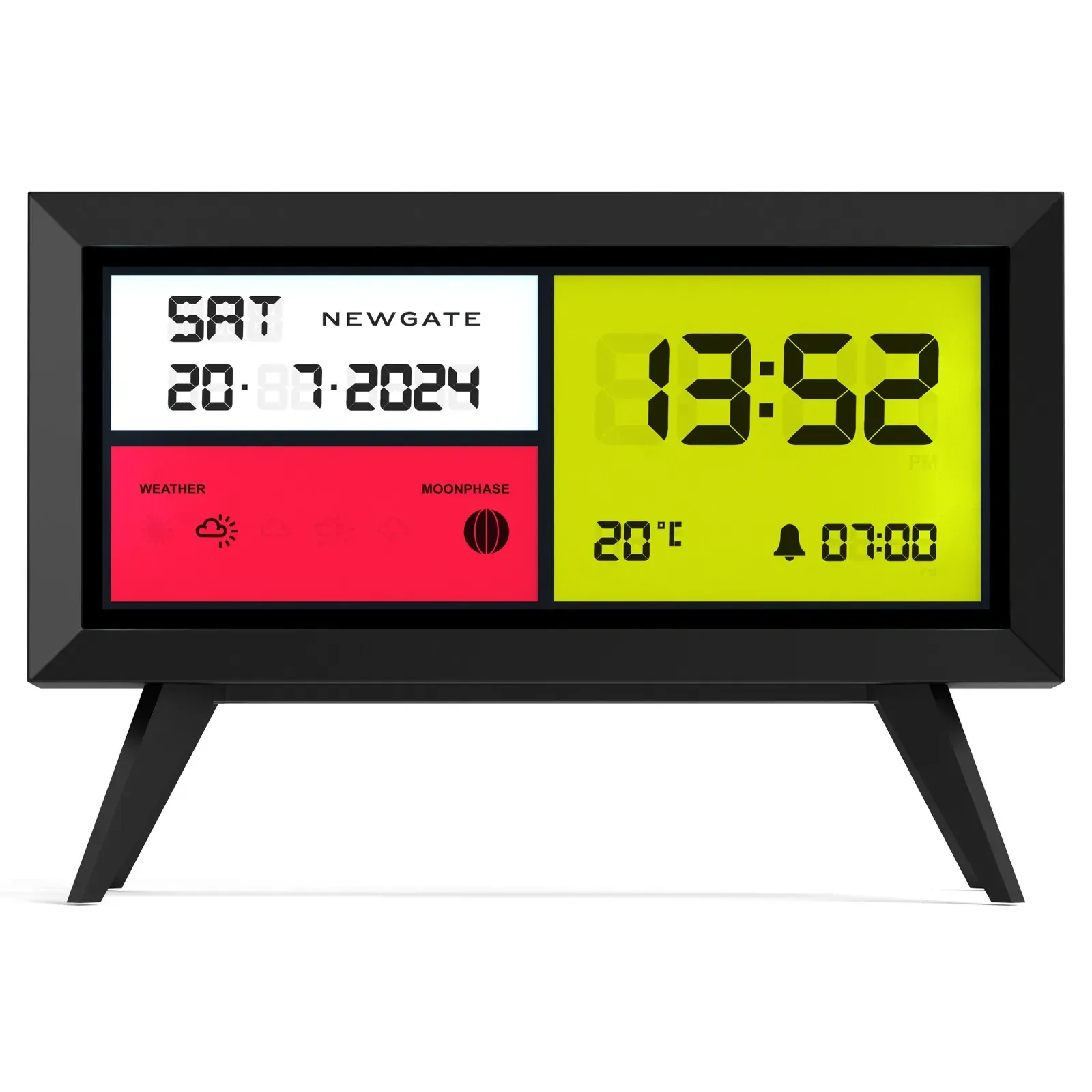 Newgate Spectronoma Lcd Alarm Clock Matte Black Newgate Spectronoma Lcd Alarm Clock Matte Black