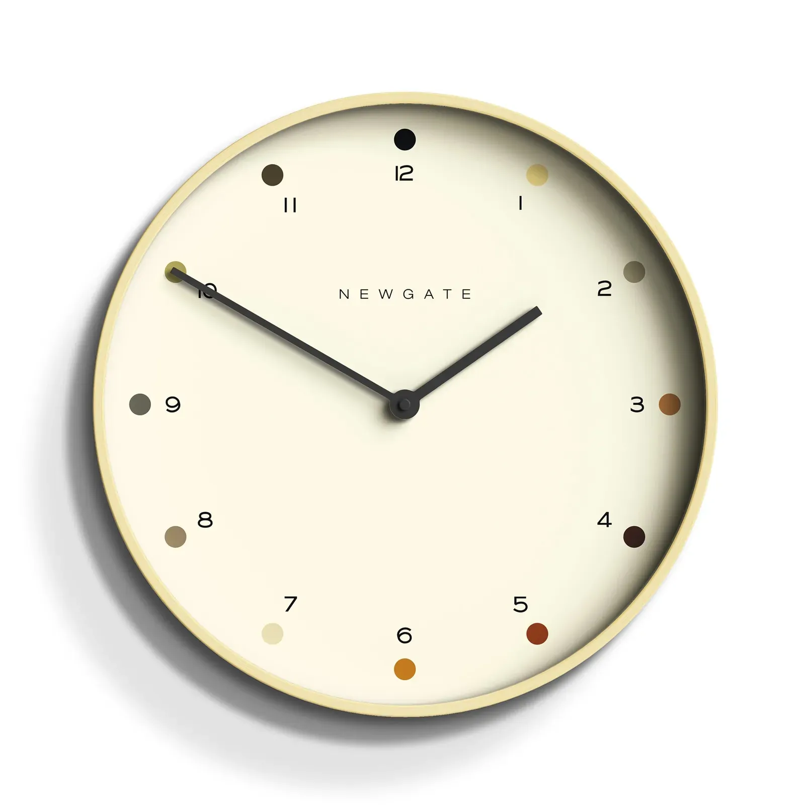 Newgate Mr Clarke Clock Pale Wood Dot Dial Newgate Mr Clarke Clock Pale Wood Dot Dial