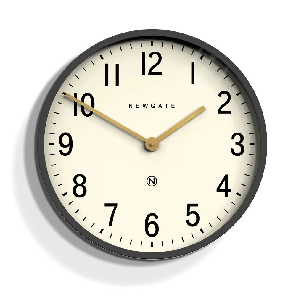Newgate Mr Edwards Clock Matte Blizzard Grey Newgate Mr Edwards Clock Matte Blizzard Grey