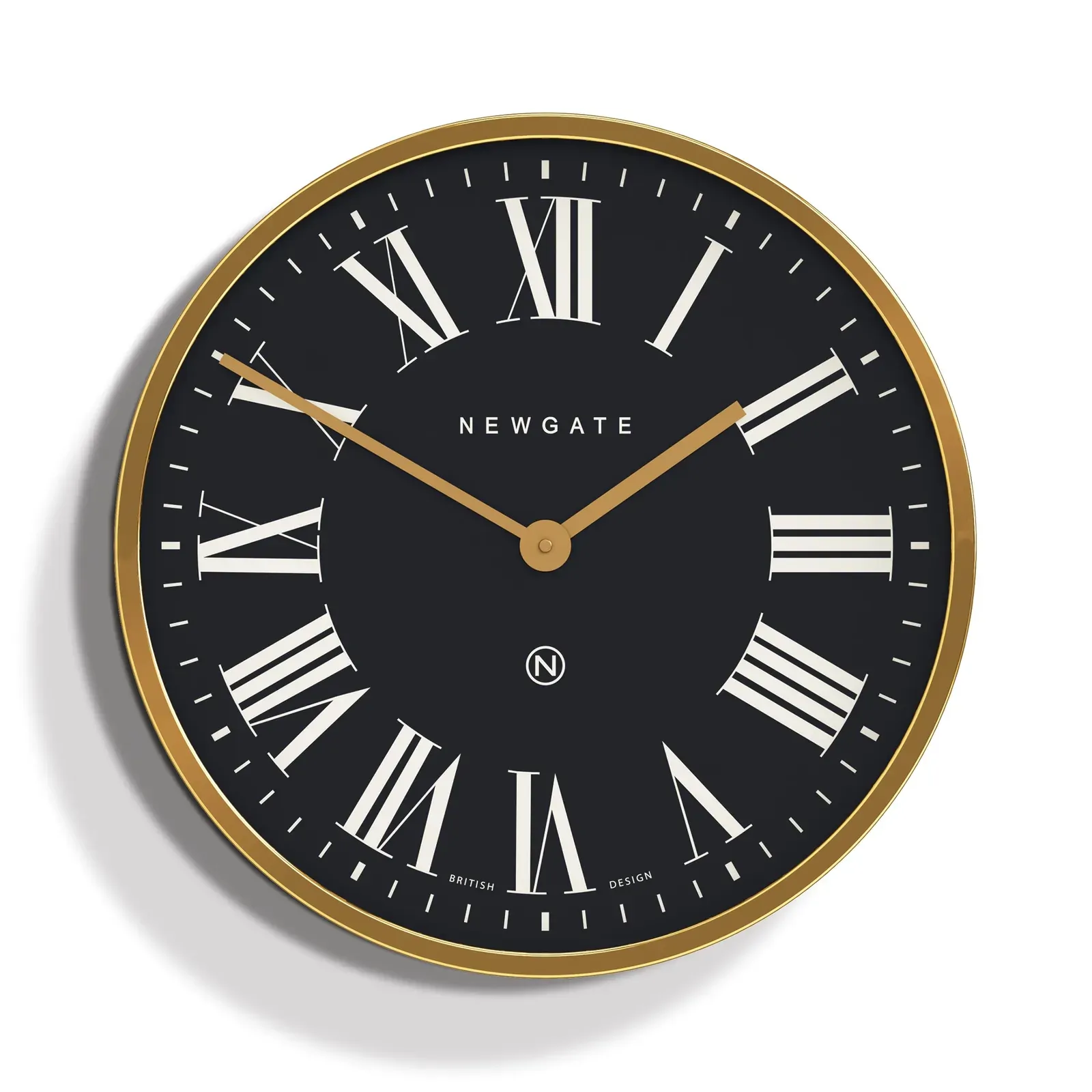 Newgate Mr Butler Wall Clock Radial Brass Newgate Mr Butler Wall Clock Radial Brass