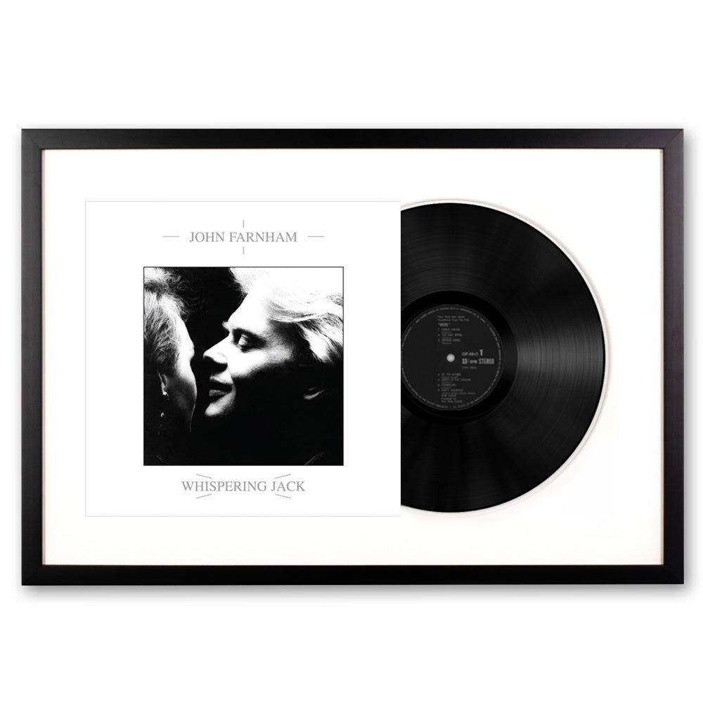 Framed John Farnham Whispering Jack Vinyl Album Art Framed John Farnham Whispering Jack Vinyl Album Art
