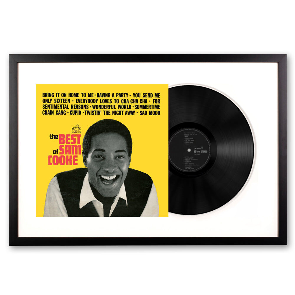 Framed Sam Cooke the Best of Sam Cooke Vinyl Album Art Framed Sam Cooke the Best of Sam Cooke Vinyl Album Art