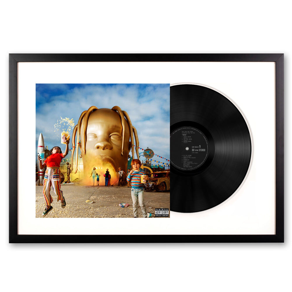 Framed Travis Scott Astroworld Vinyl Album Art Framed Travis Scott Astroworld Vinyl Album Art