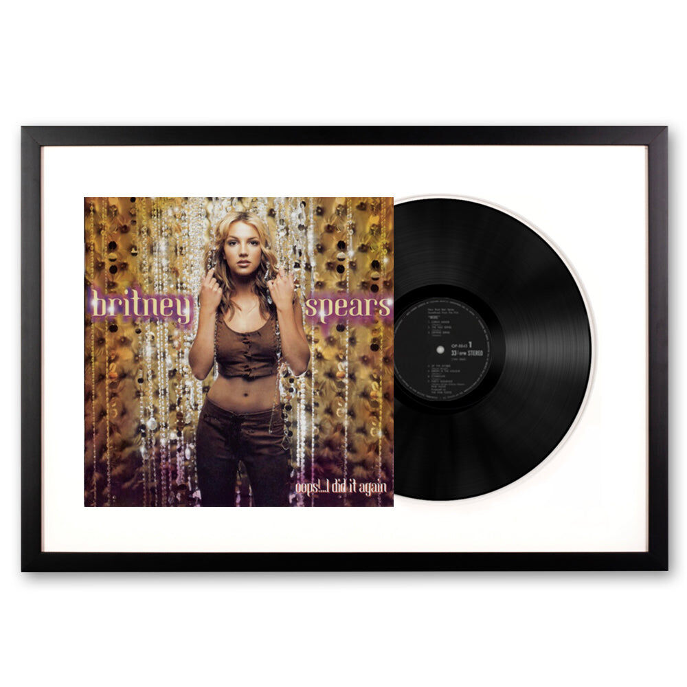 Framed Britney Spears Oops! I Did It Again Vinyl Album Art Framed Britney Spears Oops! I Did It Again Vinyl Album Art