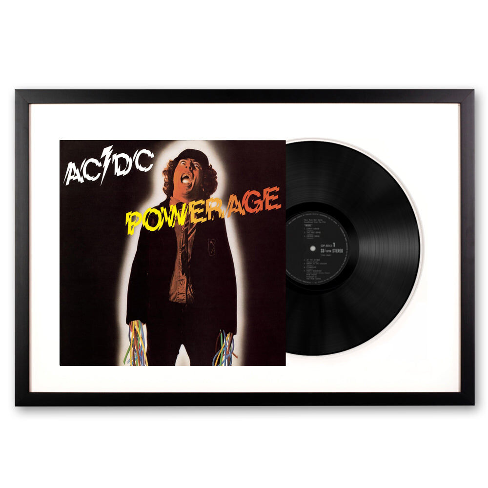 Framed AC/DC Powerage Vinyl Album Art Framed AC/DC Powerage Vinyl Album Art