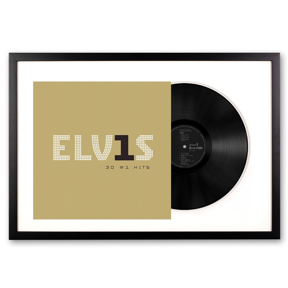 Framed Elvis Presley Elvis 30 #1 Hits Vinyl Album Art Framed Elvis Presley Elvis 30 #1 Hits Vinyl Album Art