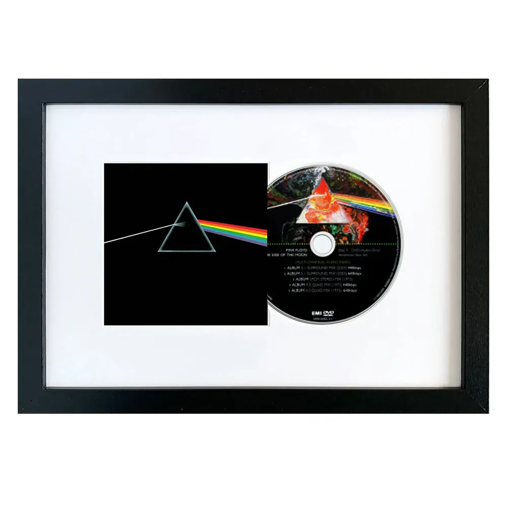 Pink Floyd-The Dark Side Of The Moon CD Framed Album Art Pink Floyd-The Dark Side Of The Moon CD Framed Album Art