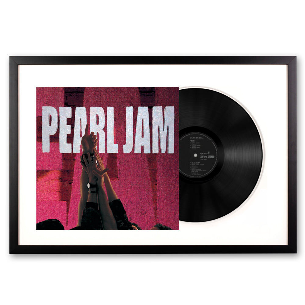 Framed Pearl Jam Ten Vinyl Album Art Framed Pearl Jam Ten Vinyl Album Art