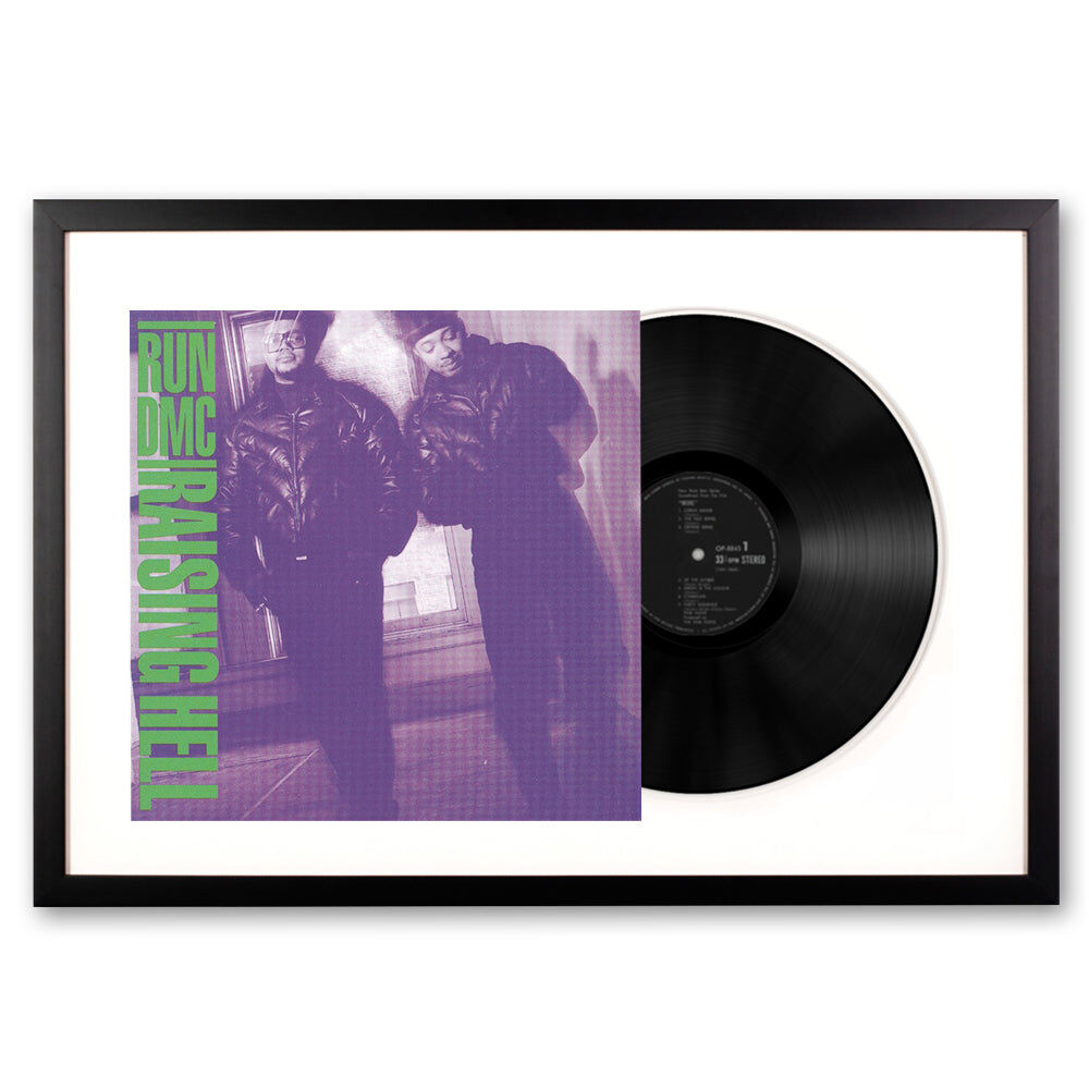 Framed Run DMC Raising Hell Vinyl Album Art Framed Run DMC Raising Hell Vinyl Album Art