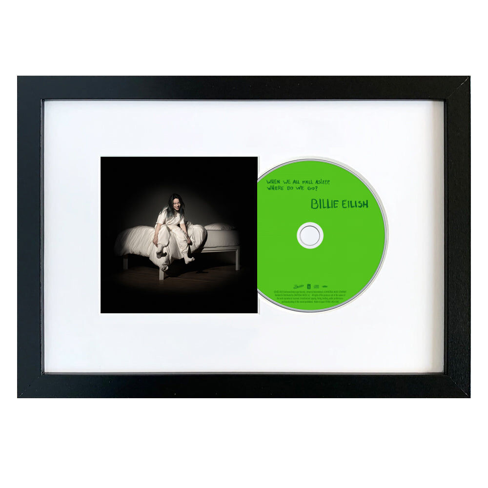Billie Eilish - When We All Fall Asleep Where Do We Go - CD Framed Album Art Billie Eilish - When We All Fall Asleep Where Do We Go - CD Framed Album Art