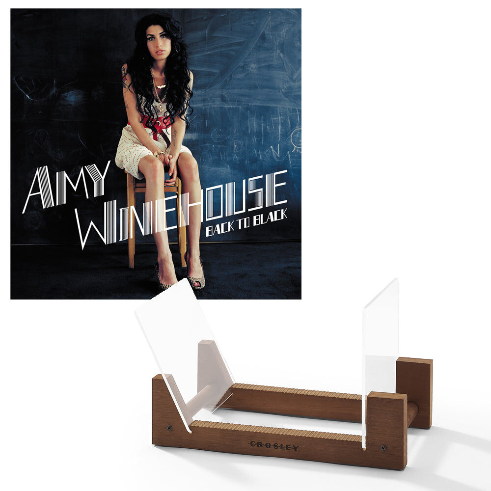 Amy Winehouse Back To Black - Vinyl Album & Crosley Record Storage Display Stand Amy Winehouse Back To Black - Vinyl Album & Crosley Record Storage Display Stand