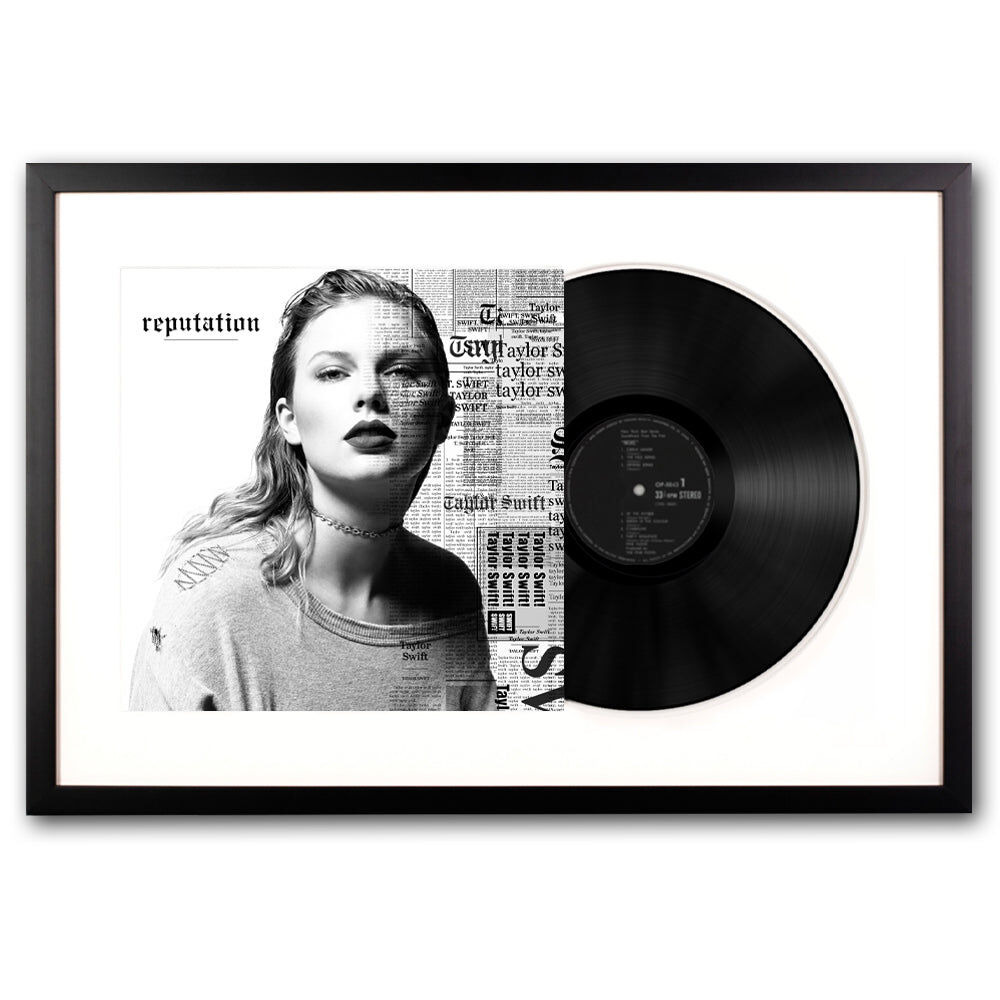 Framed Taylor Swifts Reputation Vinyl Album Art Framed Taylor Swifts Reputation Vinyl Album Art