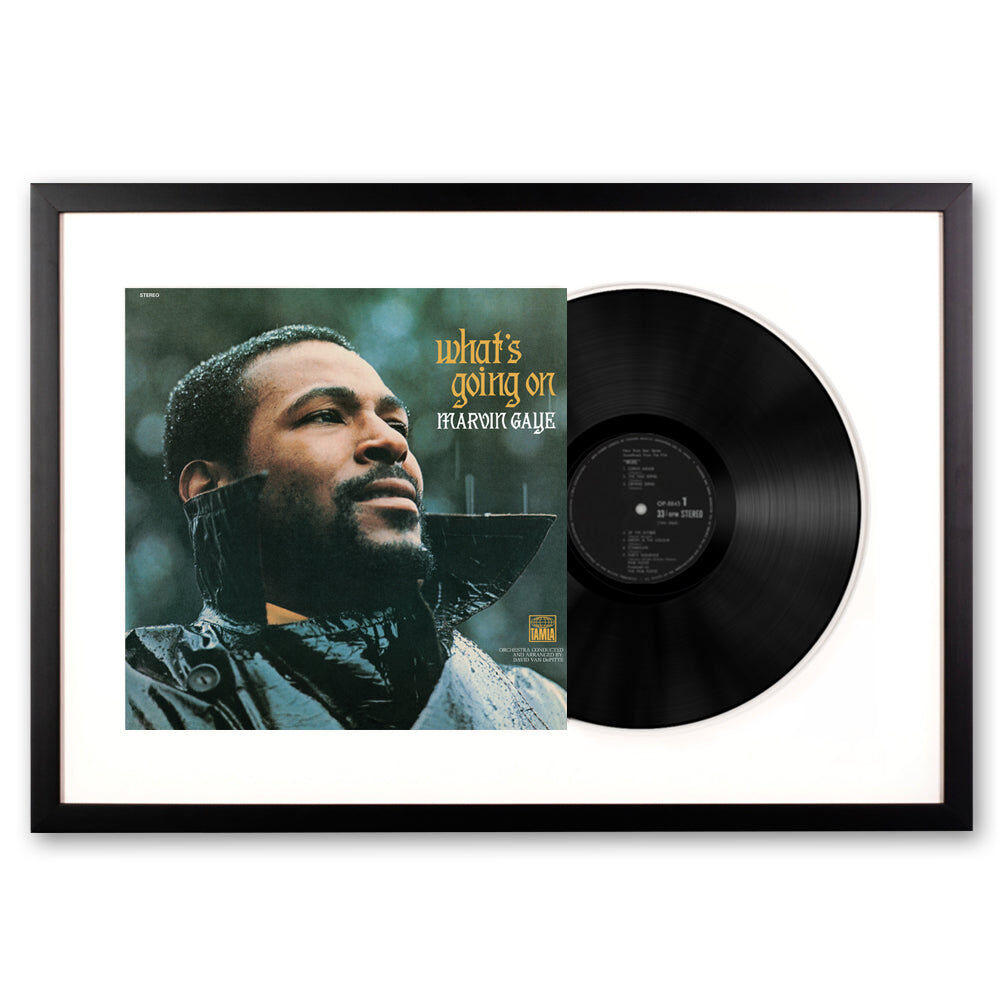 Framed Marvin Gaye What's Going On - Vinyl Album Art Framed Marvin Gaye What's Going On - Vinyl Album Art